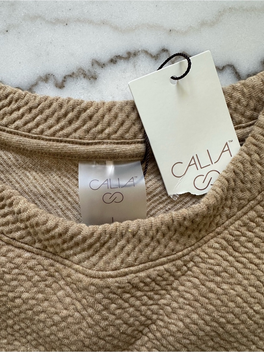 CALLA Crewneck Sweater in Camel